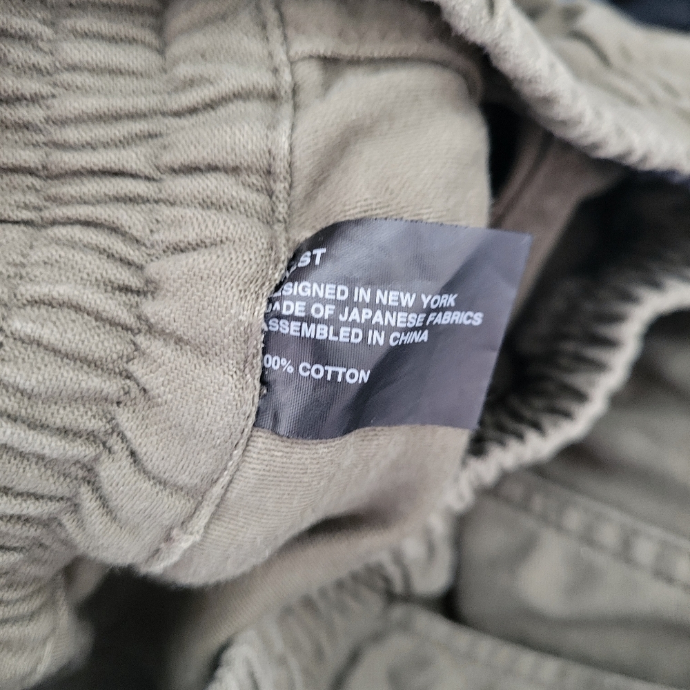 NLST F/W15 Utility Japanese Cotton Military Pull On Jogger In Olive Green - Picture 8 of 8